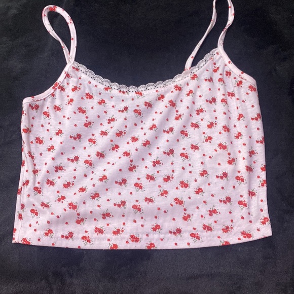 SHEIN lettuce Trim Ditsy Floral cami Top - Picture 2 of 6